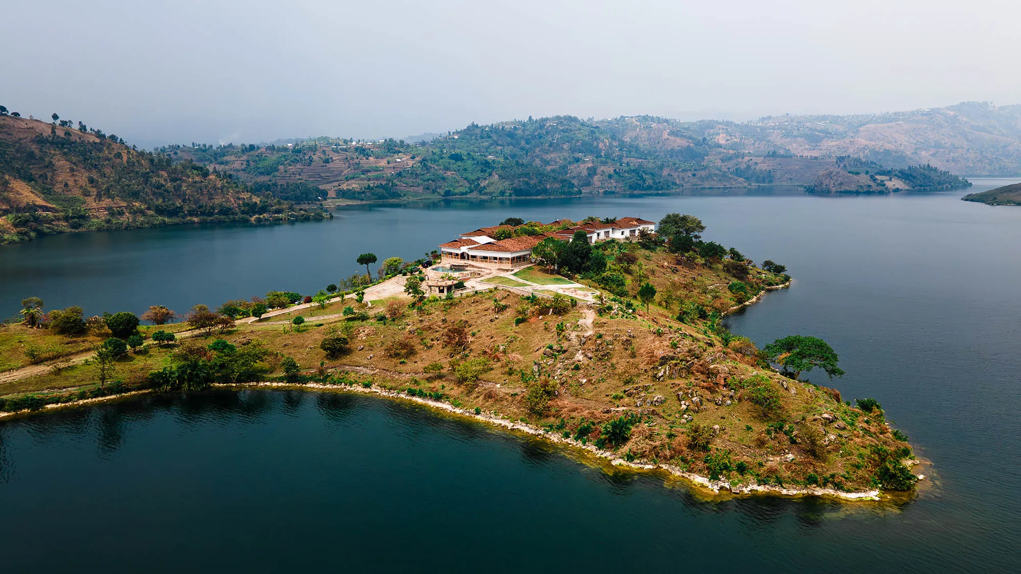 Kivu Lodge Aerial View
